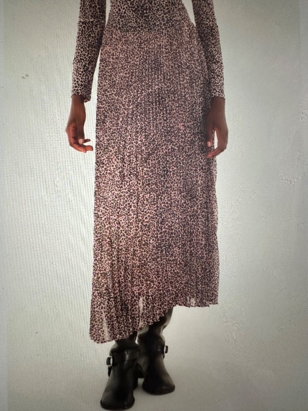 FARM RIO Pleated Leopard flowy Skirt.maxi Like new - Picture 6 of 6